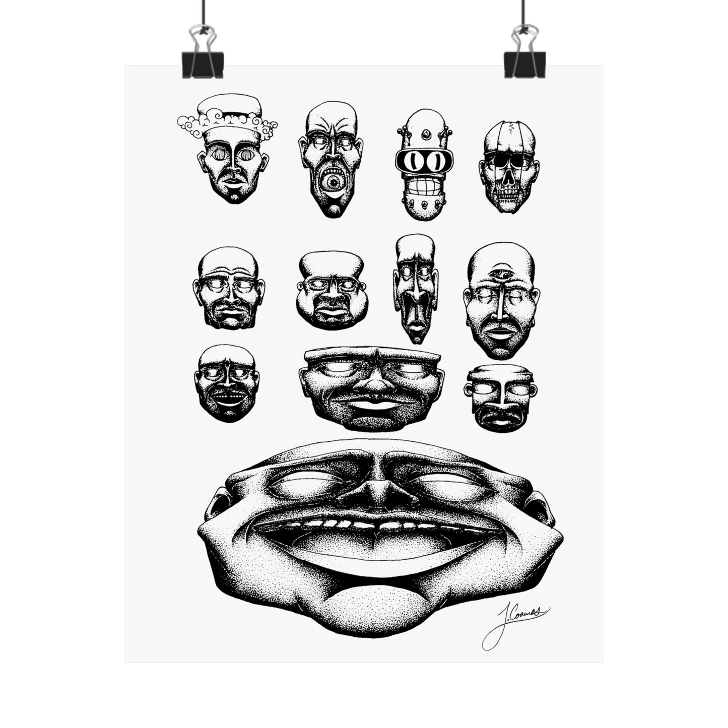 Twelve Faces of Madness, Black & White