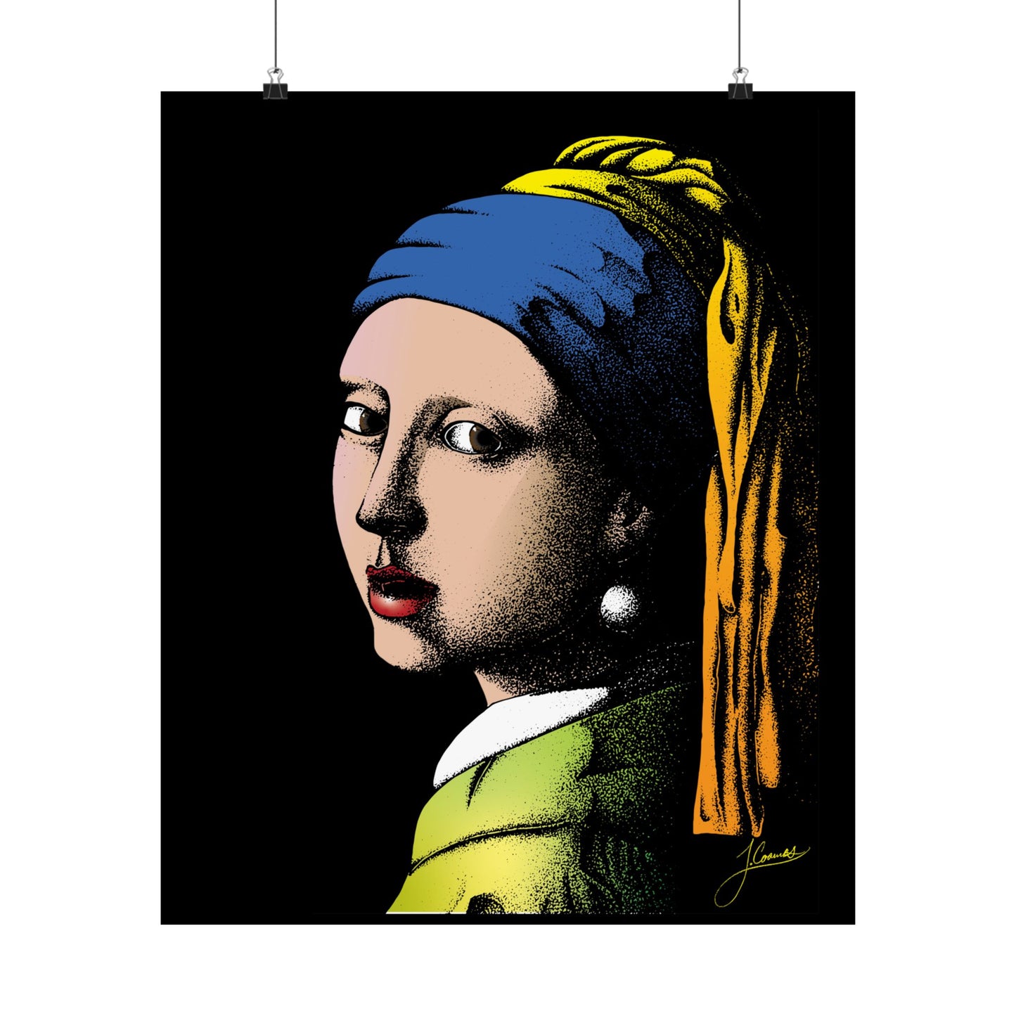 Girl With Pearl Earrings, Color