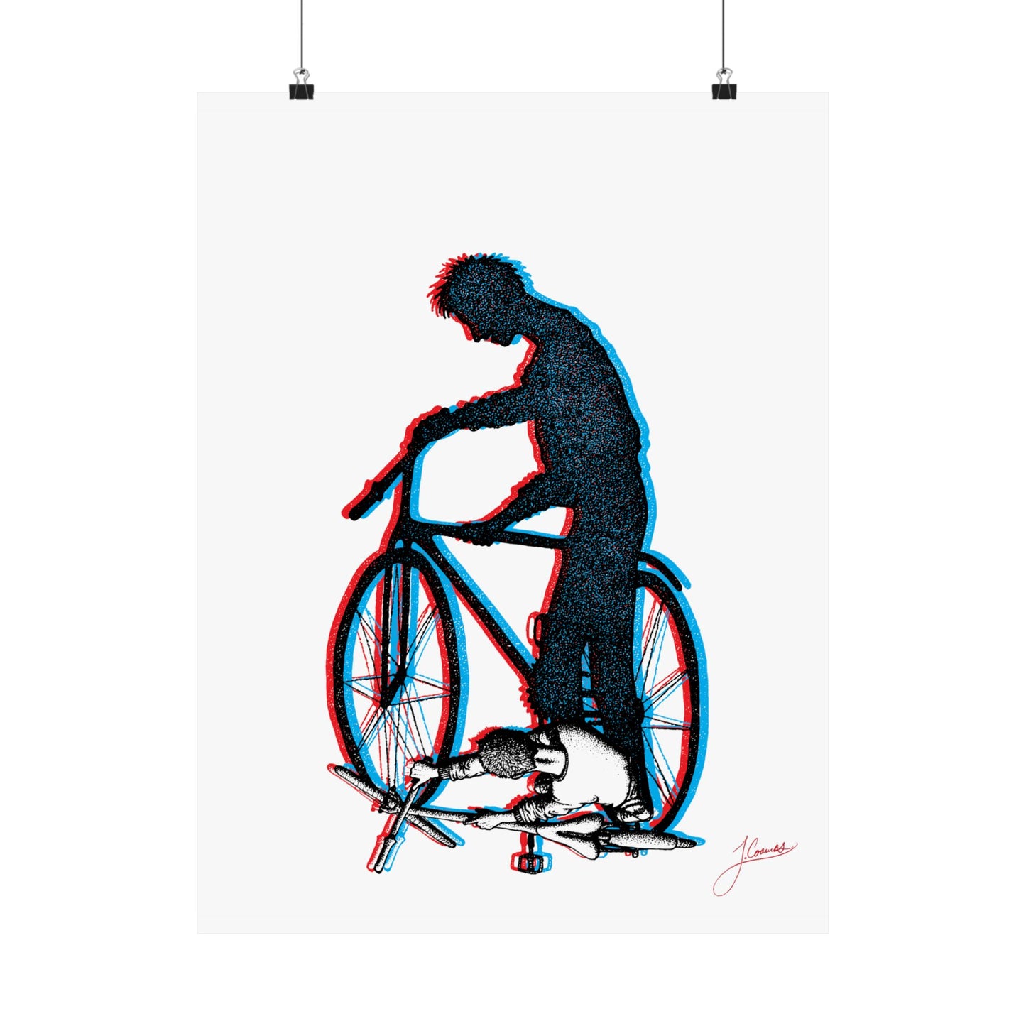 Cycling in the Sun - Color Variant #1